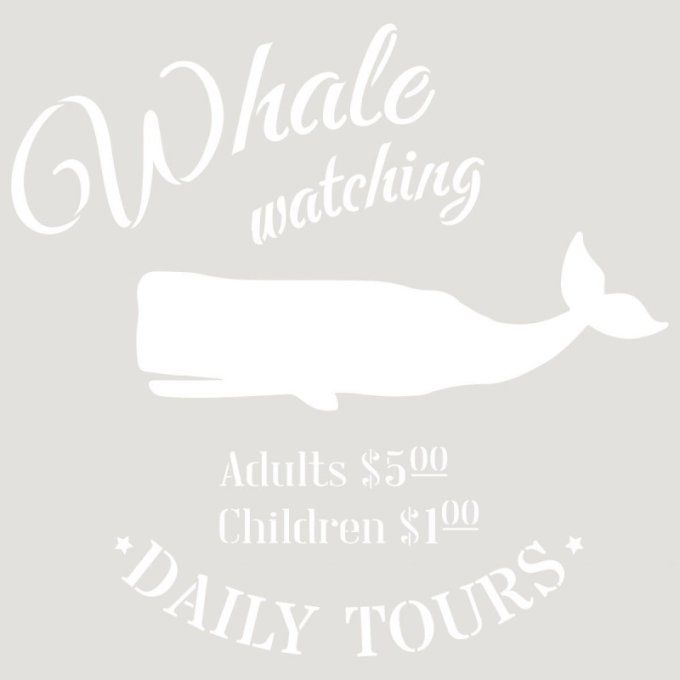 Pochoir Baleines Tours