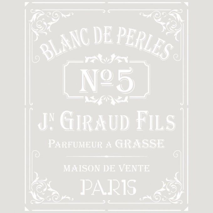 Pochoir Blanc de Perles