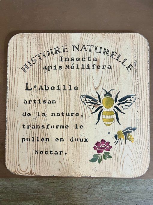 Pochoir Abeille Histoire Naturelle